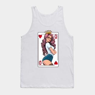 Beautiful Queen of Hearts. Tank Top